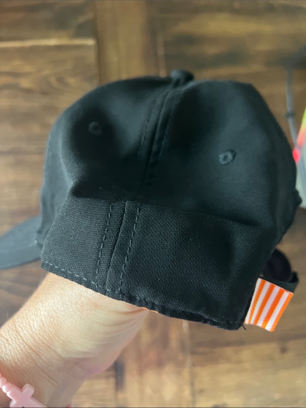 Whataburger Black Baseball Cap with Orange W Logo - Picture 5 of 7